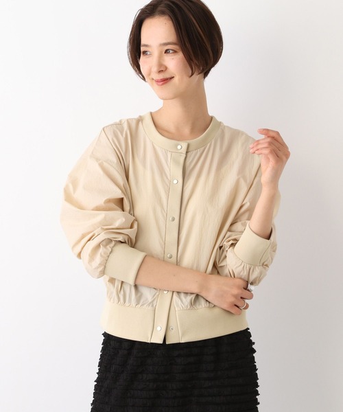 LEPSIM（レプシィム）の「ナイロンクルーカーディガン　108090（カーディガン/ボレロ・レディース・オフホワイト/グリーン/ベージュ・FREE）」の11枚目の写真