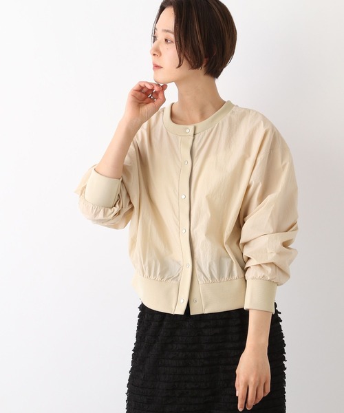 LEPSIM（レプシィム）の「ナイロンクルーカーディガン　108090（カーディガン/ボレロ・レディース・オフホワイト/グリーン/ベージュ・FREE）」の12枚目の写真