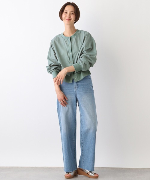 LEPSIM（レプシィム）の「ナイロンクルーカーディガン　108090（カーディガン/ボレロ・レディース・オフホワイト/グリーン/ベージュ・FREE）」の18枚目の写真