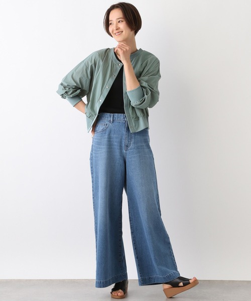 LEPSIM（レプシィム）の「ナイロンクルーカーディガン　108090（カーディガン/ボレロ・レディース・オフホワイト/グリーン/ベージュ・FREE）」の19枚目の写真