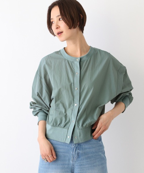 LEPSIM（レプシィム）の「ナイロンクルーカーディガン　108090（カーディガン/ボレロ・レディース・オフホワイト/グリーン/ベージュ・FREE）」の22枚目の写真