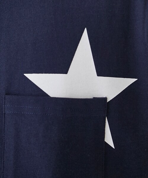 tk.TAKEO KIKUCHI（ティーケータケオキクチ）の「◆スタープリント半袖Tシャツ（Tシャツ/カットソー・メンズ・ホワイト/ライトブルー/ブラック/モスグリーン/ブルー/ブルー系その他/グレー系4・03/04/02/01）」の21枚目の写真