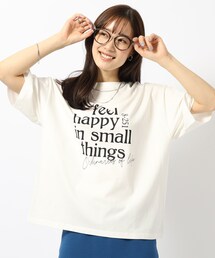 ◆【洗える/プチプラ/綿100％】グラフィック半袖ゆるTシャツ