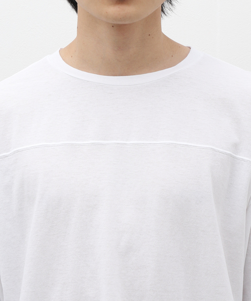 EDIFICE LA BOUCLE（エディフィスラブークル）の「【TanC for BOUCLE】別注 フットボール Tシャツ（Tシャツ/カットソー・メンズ・ホワイト/ブラック・LARGE/X-LARGE）」の7枚目の写真