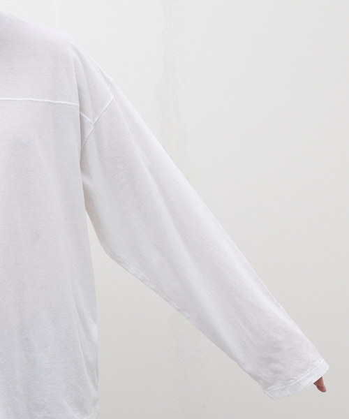 EDIFICE LA BOUCLE（エディフィスラブークル）の「【TanC for BOUCLE】別注 フットボール Tシャツ（Tシャツ/カットソー・メンズ・ホワイト/ブラック・LARGE/X-LARGE）」の9枚目の写真