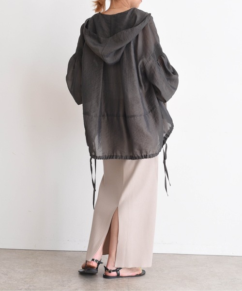 【即購入禁止】EimeeLaw シャーリングスリーブフーディーシアーパーカー 即購入禁止】EimeeLaw シャーリングスリーブフーディーシアー