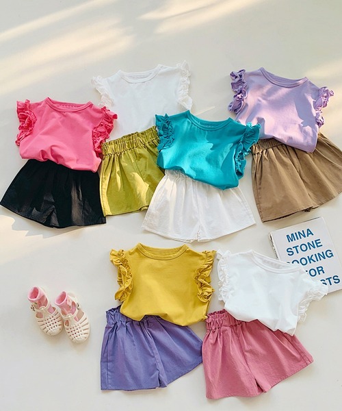 aimoha（アイモハ）の「【aimoha-KIDS-】ショートパンツ (SS)（その他パンツ・キッズ・ホワイト/ピンク/グリーン/パープル/ベージュ/ブラック・120/110/100/90/140/130）」の15枚目の写真