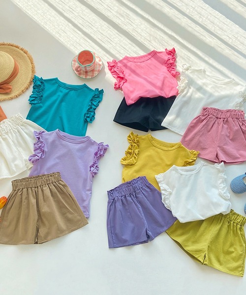 aimoha（アイモハ）の「【aimoha-KIDS-】ショートパンツ (SS)（その他パンツ・キッズ・ホワイト/ピンク/グリーン/パープル/ベージュ/ブラック・120/110/100/90/140/130）」の18枚目の写真