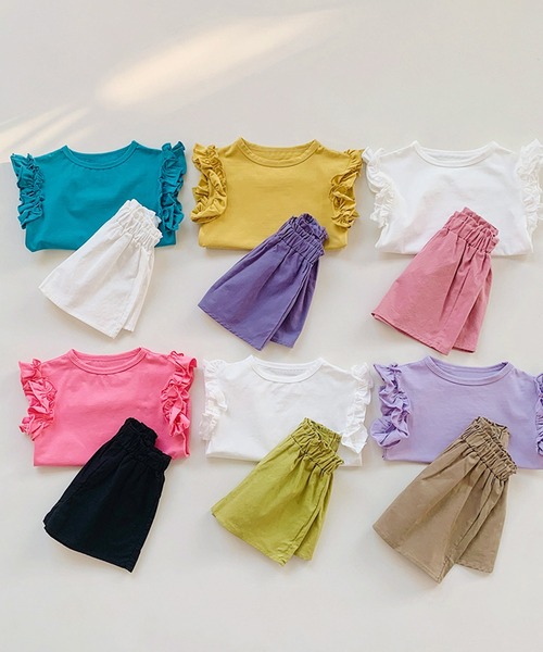 aimoha（アイモハ）の「【aimoha-KIDS-】ショートパンツ (SS)（その他パンツ・キッズ・ホワイト/ピンク/グリーン/パープル/ベージュ/ブラック・120/110/100/90/140/130）」の16枚目の写真