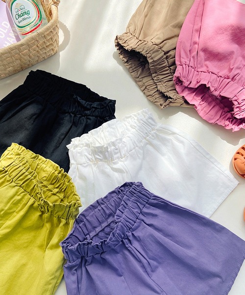 aimoha（アイモハ）の「【aimoha-KIDS-】ショートパンツ (SS)（その他パンツ・キッズ・ホワイト/ピンク/グリーン/パープル/ベージュ/ブラック・120/110/100/90/140/130）」の13枚目の写真