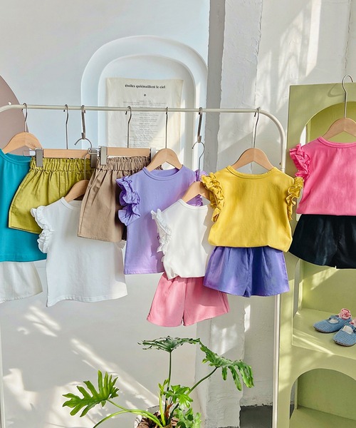 aimoha（アイモハ）の「【aimoha-KIDS-】ショートパンツ (SS)（その他パンツ・キッズ・ホワイト/ピンク/グリーン/パープル/ベージュ/ブラック・120/110/100/90/140/130）」の14枚目の写真