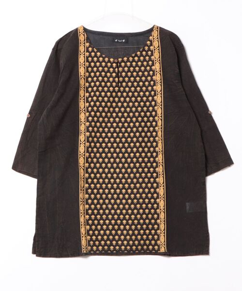 チャイハネ（チャイハネ）の「【チャイハネ】ハルトラMEN'Sトップス（その他トップス・メンズ・ホワイト/マスタード/レンガ/ブラック×ホワイト/ブラック系その他/ホワイト系その他/ベージュ/ブルー/オレンジ/ベージュ系その他/ターコイズブルー/カーキ・FREE）」の4枚目の写真