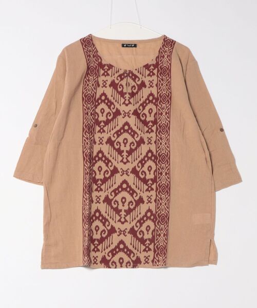 チャイハネ（チャイハネ）の「【チャイハネ】ハルトラMEN'Sトップス（その他トップス・メンズ・ホワイト/マスタード/レンガ/ブラック×ホワイト/ブラック系その他/ホワイト系その他/ベージュ/ブルー/オレンジ/ベージュ系その他/ターコイズブルー/カーキ・FREE）」の6枚目の写真