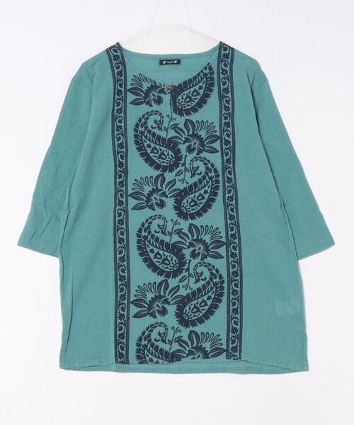 チャイハネ（チャイハネ）の「【チャイハネ】ハルトラMEN'Sトップス（その他トップス・メンズ・ホワイト/マスタード/レンガ/ブラック×ホワイト/ブラック系その他/ホワイト系その他/ベージュ/ブルー/オレンジ/ベージュ系その他/ターコイズブルー/カーキ・FREE）」の8枚目の写真