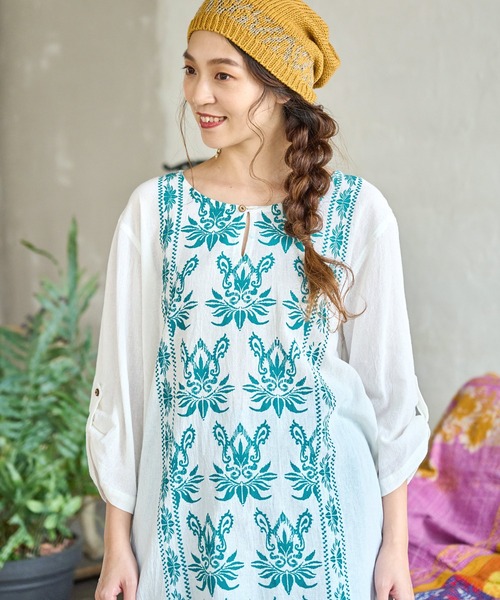 チャイハネ（チャイハネ）の「【チャイハネ】ハルトラMEN'Sトップス（その他トップス・メンズ・ホワイト/マスタード/レンガ/ブラック×ホワイト/ブラック系その他/ホワイト系その他/ベージュ/ブルー/オレンジ/ベージュ系その他/ターコイズブルー/カーキ・FREE）」の15枚目の写真