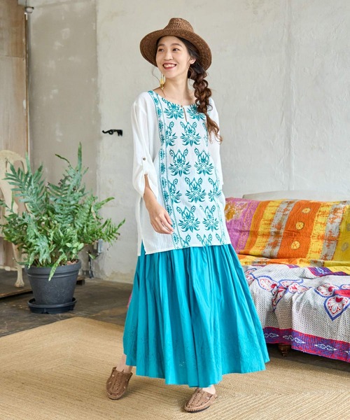 チャイハネ（チャイハネ）の「【チャイハネ】ハルトラMEN'Sトップス（その他トップス・メンズ・ホワイト/マスタード/レンガ/ブラック×ホワイト/ブラック系その他/ホワイト系その他/ベージュ/ブルー/オレンジ/ベージュ系その他/ターコイズブルー/カーキ・FREE）」の17枚目の写真