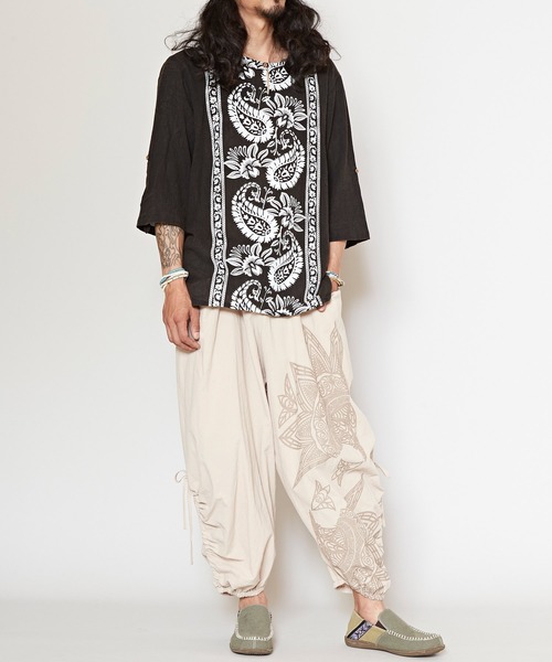 チャイハネ（チャイハネ）の「【チャイハネ】ハルトラMEN'Sトップス（その他トップス・メンズ・ホワイト/マスタード/レンガ/ブラック×ホワイト/ブラック系その他/ホワイト系その他/ベージュ/ブルー/オレンジ/ベージュ系その他/ターコイズブルー/カーキ・FREE）」の20枚目の写真