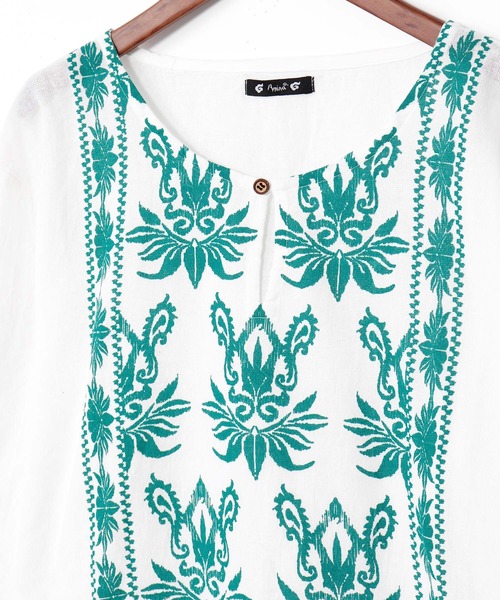 チャイハネ（チャイハネ）の「【チャイハネ】ハルトラMEN'Sトップス（その他トップス・メンズ・ホワイト/マスタード/レンガ/ブラック×ホワイト/ブラック系その他/ホワイト系その他/ベージュ/ブルー/オレンジ/ベージュ系その他/ターコイズブルー/カーキ・FREE）」の13枚目の写真