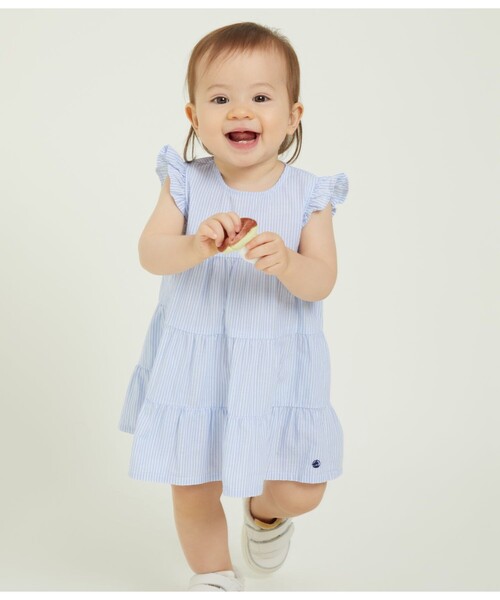 プチバトー Petit Bateau ワンピース　12ans 152cm プチバトー PETIT BATEAU ニットワンピース （ダークネイビー