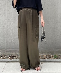 COLLAGE GALLARDAGALANTE | アセテートパラシュートパンツ(カーゴパンツ)