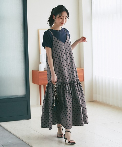 La boutique BonBon（ラブティックボンボン）の「ターンバックスリーブTシャツ（Tシャツ/カットソー・レディース・ネイビー/ピンク/チャコールグレー/オフホワイト/サックスブルー・FREE）」の17枚目の写真