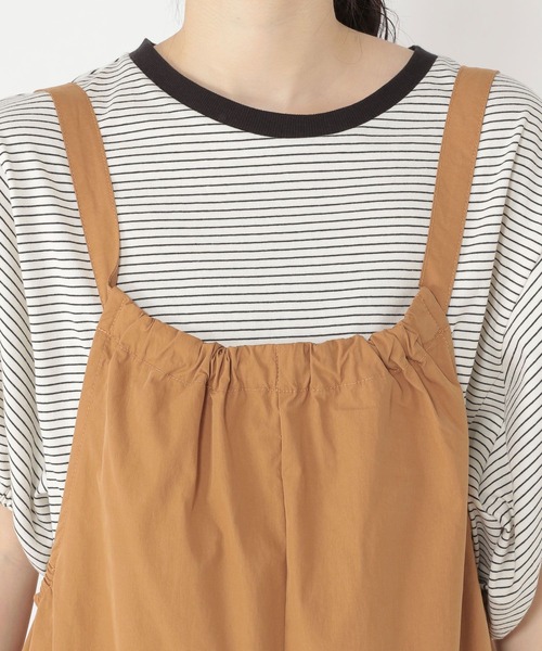 studio CLIP(スタディオクリップ)の「コットンナイロンワッシャーサロペット(サロペット/オーバーオール・レディース・カーキ/キャメル/ベージュ・FREE)」の11枚目の写真