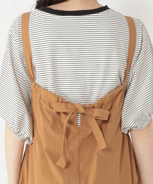 studio CLIP(スタディオクリップ)の「コットンナイロンワッシャーサロペット(サロペット/オーバーオール・レディース・カーキ/キャメル/ベージュ・FREE)」の14枚目の写真