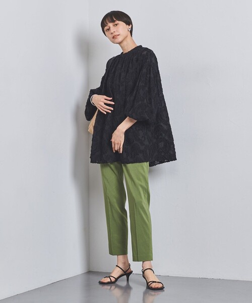 ユナイテッドアローズ、LOEFF ブラック 花柄 テーパードパンツ 中古・古着通販】UNITED ARROWS TOKYO (ユナイテッドアローズ