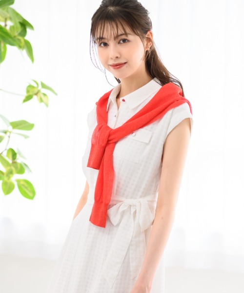 セール】□2024春夏新作□ラメシアー金釦カーディガン/MM428402