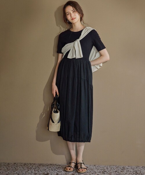 【セール】【SLOW/一部店舗限定】シアーツイストシングルジャージー カーディガン（Tシャツ/カットソー）｜23区（ニジュウサンク）