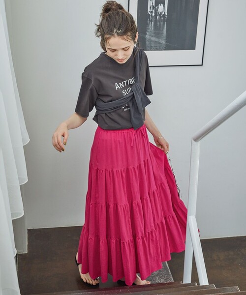 【セール】【SLOW/一部店舗限定】シアーツイストシングルジャージー カーディガン（Tシャツ/カットソー）｜23区（ニジュウサンク）