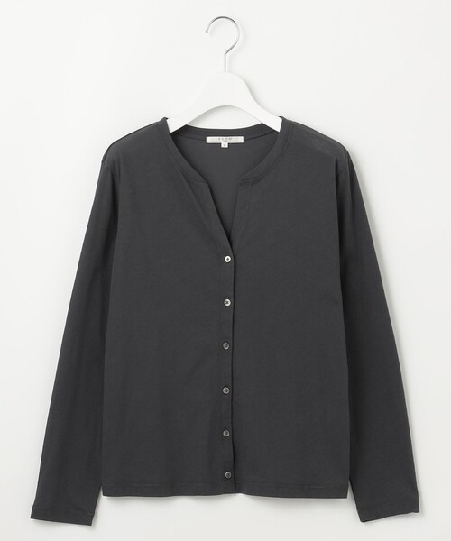 【セール】【SLOW/一部店舗限定】シアーツイストシングルジャージー カーディガン（Tシャツ/カットソー）｜23区（ニジュウサンク）