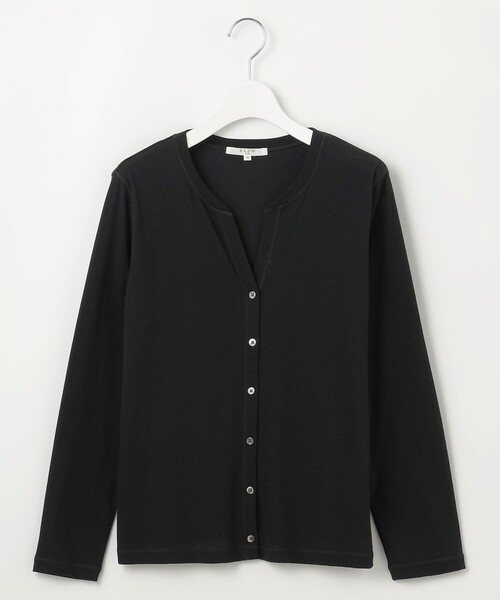 【セール】【SLOW/一部店舗限定】シアーツイストシングルジャージー カーディガン（Tシャツ/カットソー）｜23区（ニジュウサンク）