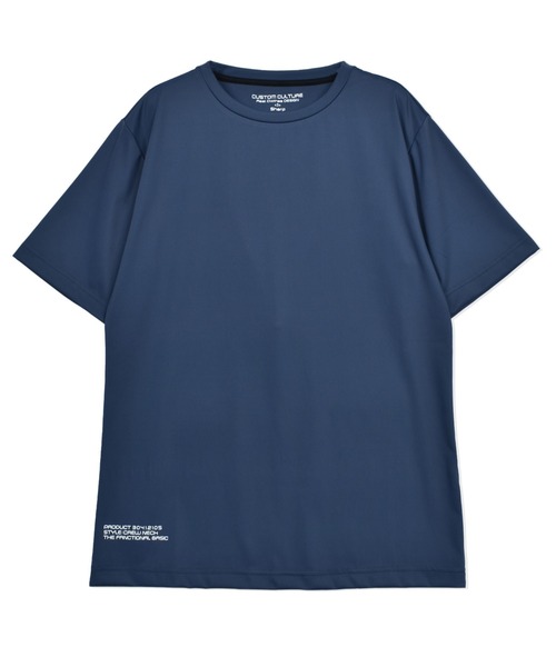 CUSTOM CULTURE（カスタムカルチャー）の「【Custom Culture】DOUBLEジャージクルーネックTシャツ（Tシャツ/カットソー・メンズ・ホワイト/ブラック/ベージュ/ブルー系その他・3/2/4）」の4枚目の写真