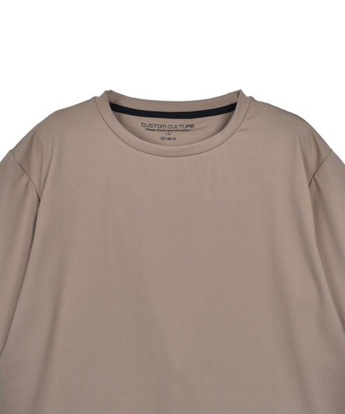 CUSTOM CULTURE（カスタムカルチャー）の「【Custom Culture】DOUBLEジャージクルーネックTシャツ（Tシャツ/カットソー・メンズ・ホワイト/ブラック/ベージュ/ブルー系その他・3/2/4）」の5枚目の写真
