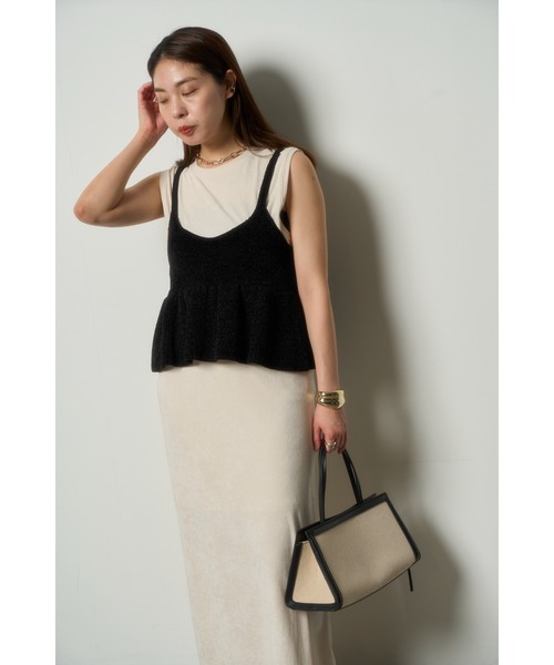 MIESROHE(ミースロエ)の「フィブリルカットスカート(スカート・レディース・グレー/チャコールグレー/アイボリー・0/1)」の8枚目の写真