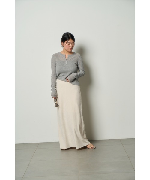 MIESROHE(ミースロエ)の「フィブリルカットスカート(スカート・レディース・グレー/チャコールグレー/アイボリー・0/1)」の10枚目の写真