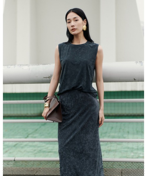 MIESROHE(ミースロエ)の「フィブリルカットスカート(スカート・レディース・グレー/チャコールグレー/アイボリー・0/1)」の19枚目の写真