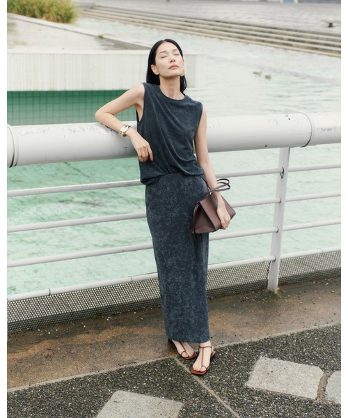 MIESROHE(ミースロエ)の「フィブリルカットスカート(スカート・レディース・グレー/チャコールグレー/アイボリー・0/1)」の20枚目の写真