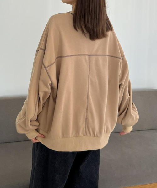 配色ステッチスウェット[セットアップ可能]（スウェット）｜Olu