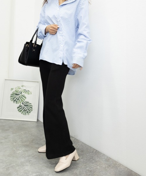 Miniministore(ミニミニストア)の「ローファーパンプス チャンキーヒール靴(パンプス・レディース・アイボリー/ブラック/ベージュ・23.0cm/24.0cm/23.5cm/22.5cm/24.5cm)」の10枚目の写真