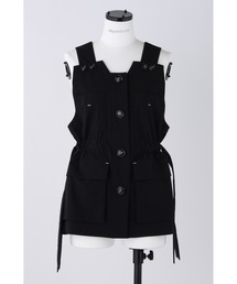 nagonstans peplam vest ナゴンスタンス ペプラムベスト peplam vest｜M｜Black｜shirts and blouses｜någonstans