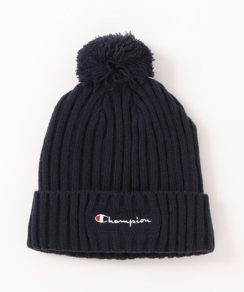 Champion(チャンピオン)の「Champion/チャンピオン キッズ ニットワッチ(ニットキャップ/ビーニー・キッズ・アイボリー/ブラック/パープル/ミント/ネイビー・53-55cm)」の4枚目の写真