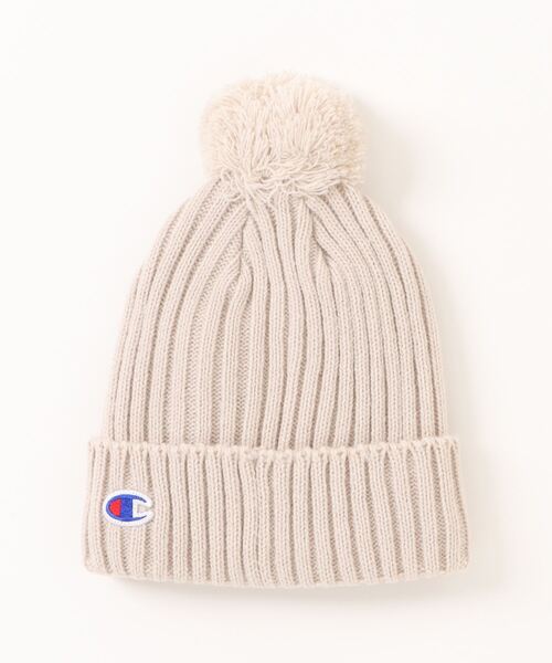 Champion(チャンピオン)の「Champion/チャンピオン キッズ ニットワッチ(ニットキャップ/ビーニー・キッズ・アイボリー/ブラック/パープル/ミント/ネイビー・53-55cm)」の6枚目の写真