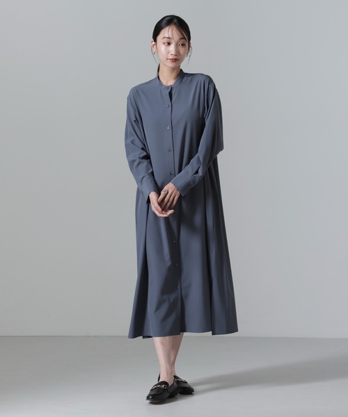 NANO universe（ナノユニバース）の「ビスチェセットシャツワンピース（シャツワンピース・レディース・キャメル/ベージュ/ブルーグレー・FREE）」の21枚目の写真