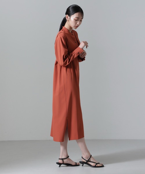 NANO universe（ナノユニバース）の「ビスチェセットシャツワンピース（シャツワンピース・レディース・キャメル/ベージュ/ブルーグレー・FREE）」の18枚目の写真