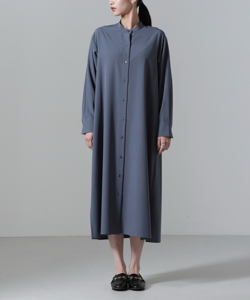 NANO universe（ナノユニバース）の「ビスチェセットシャツワンピース（シャツワンピース・レディース・キャメル/ベージュ/ブルーグレー・FREE）」の6枚目の写真