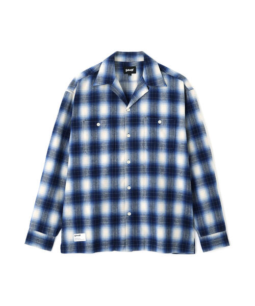 お早めに。Schott チェック柄ネルシャツ Mサイズ Amazon.co.jp: [Schott NYC] [ショット] LS OMBRE FLANNEL SHIRT