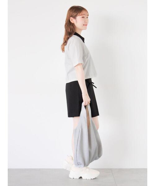 ehka sopo（エヘカソポ）の「リボン付きミニスカート（スカート・レディース・ブルー/グレー/ブラック・F）」の5枚目の写真