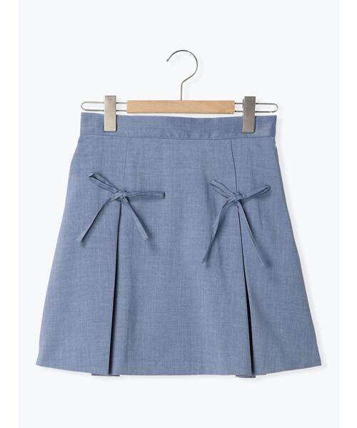 ehka sopo（エヘカソポ）の「リボン付きミニスカート（スカート・レディース・ブルー/グレー/ブラック・F）」の18枚目の写真